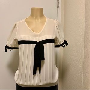 White and Black Beautiful Blouse